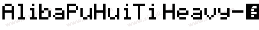 AlibaPuHuiTi Heavy字体转换
